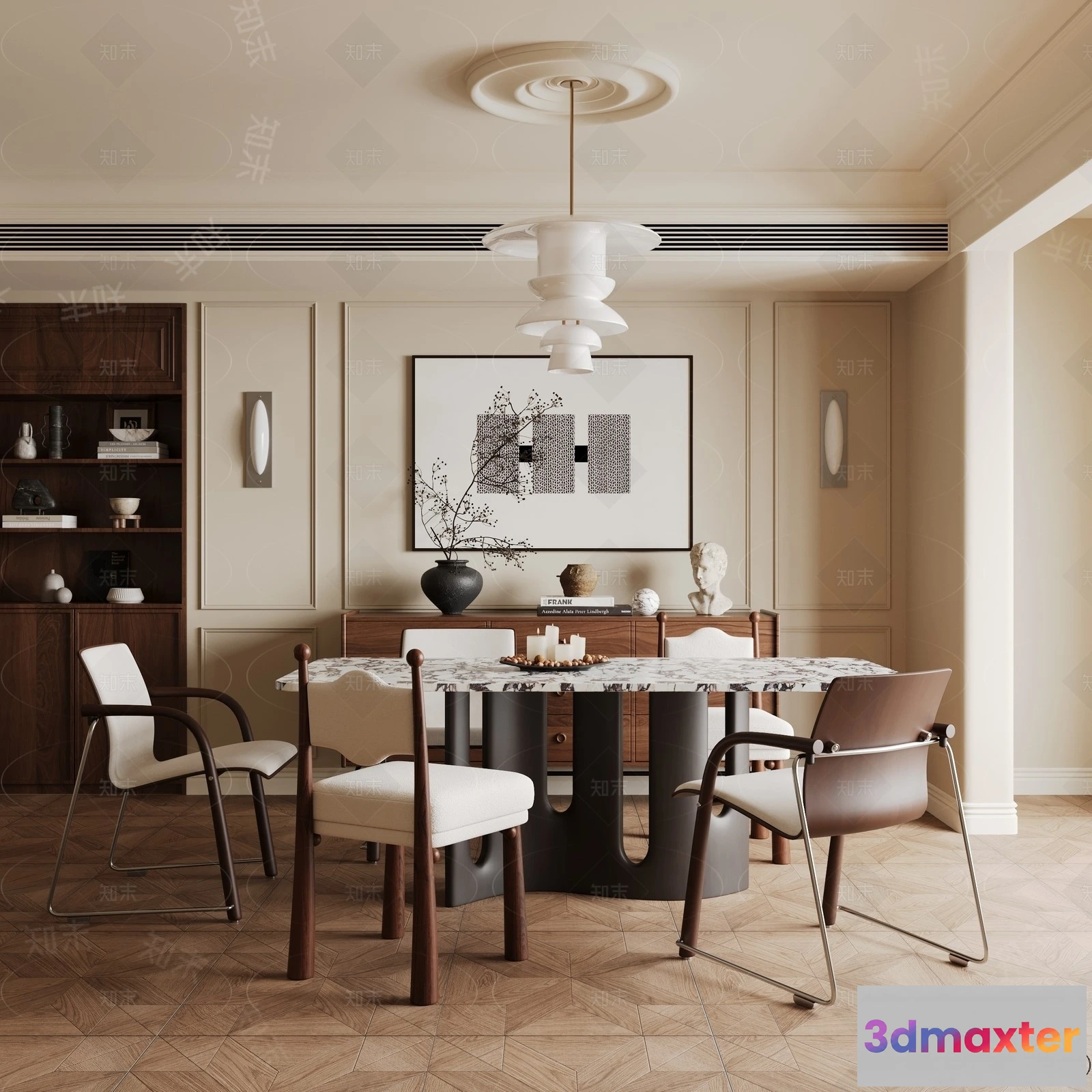 1388881 - Dining Room - 3D Models - 3D Interior Scenes - 091 3D Max