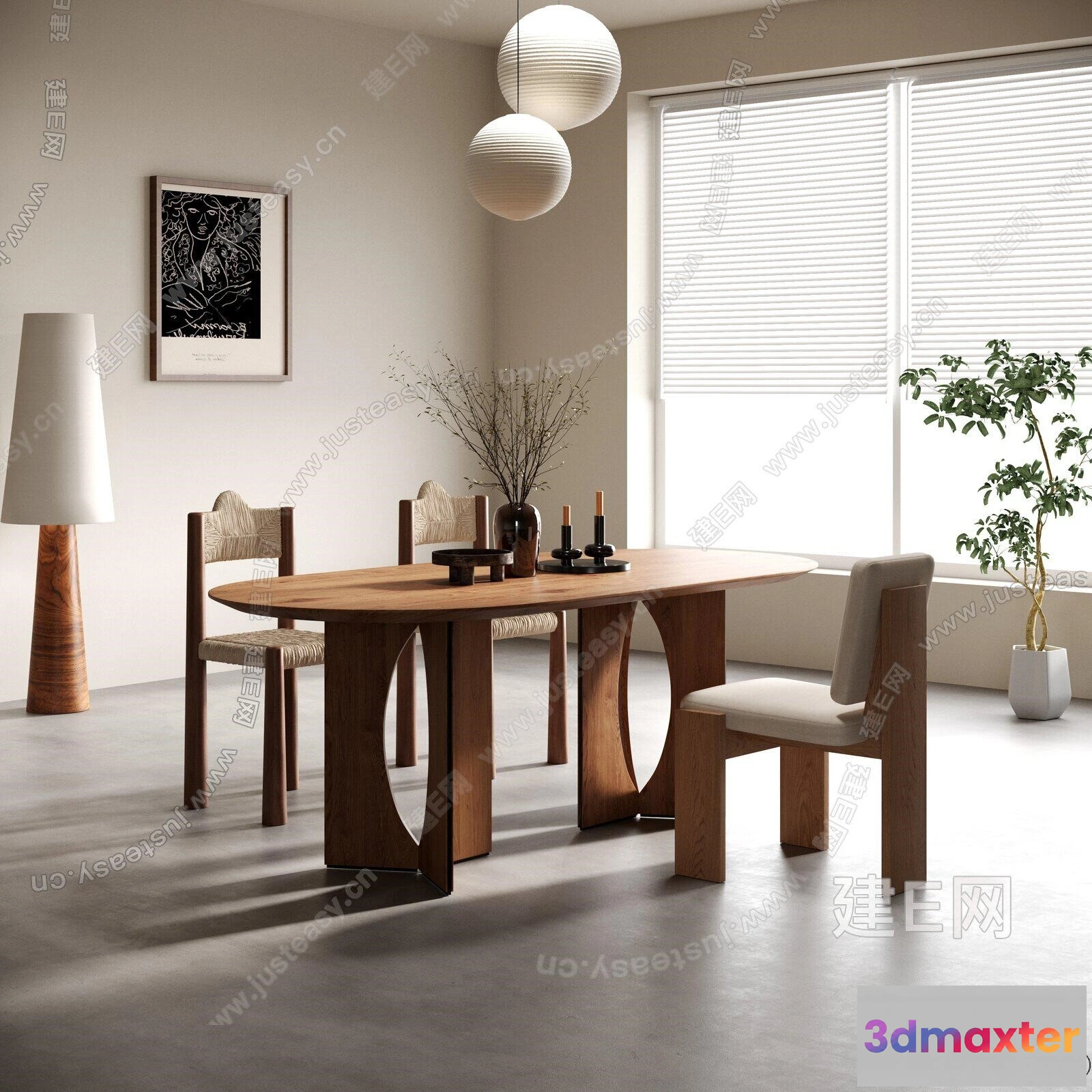 1389079 - Dining Room - 3D Models - 3D Interior Scenes - 094 3D Max