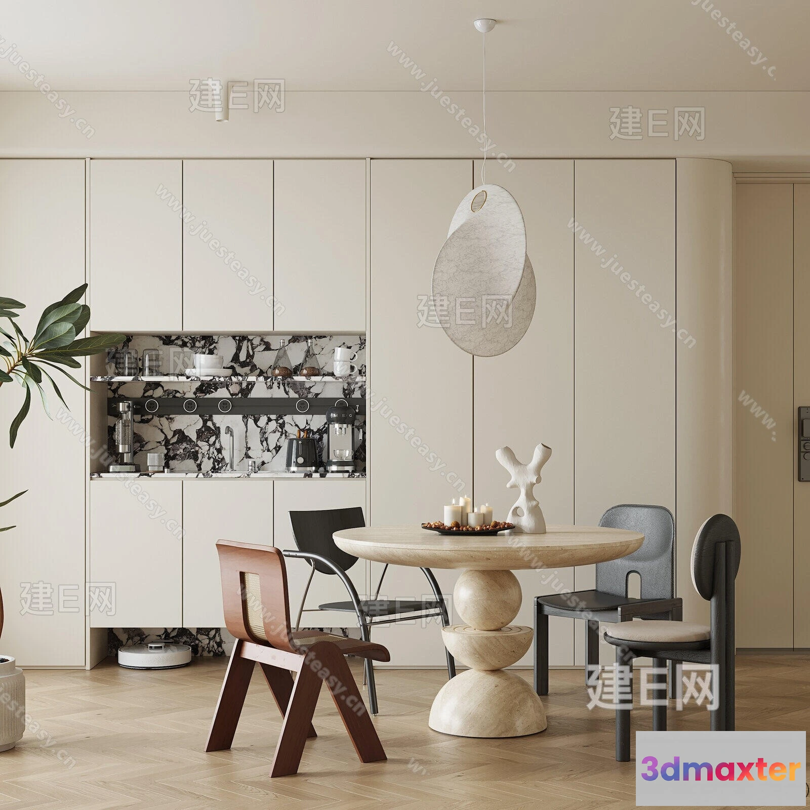 1389143 - Dining Room - 3D Models - 3D Interior Scenes - 095 3D Max