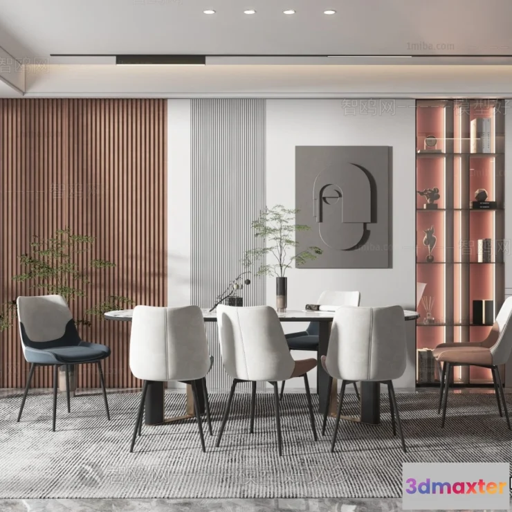 1389551 - Dining Room - Villas 3D Interior Scene - 3D Models - 137 3D Max