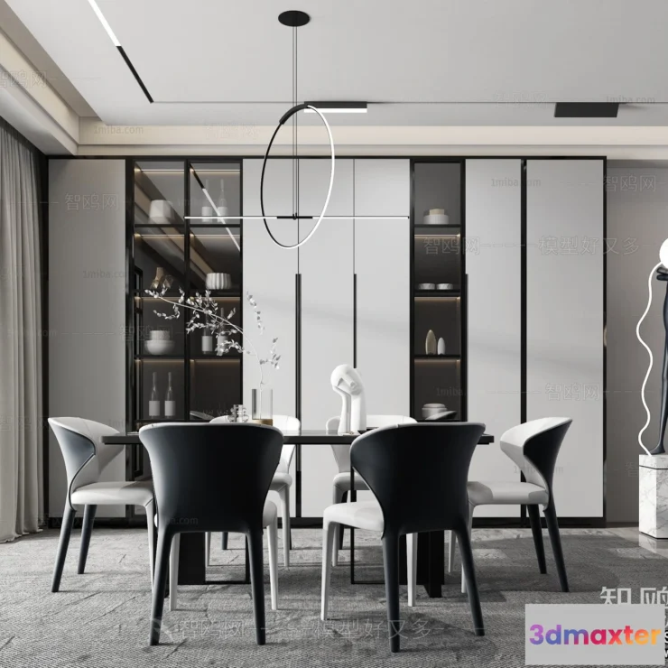 1389616 - Dining Room - Minimalist Style - 3D Interior Scene - 019 3D Max