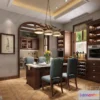 1390097 - Dining Room 3D Interior Scene - American Style - 004 3D Max