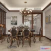 1390419 - Dining Room 3D Interior Scene - American Style - 009 3D Max