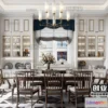 1390550 - Dining Room 3D Interior Scene - American Style - 011 3D Max