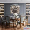 1390825 - Dining Room 3D Interior Scene - American Style - 015 3D Max