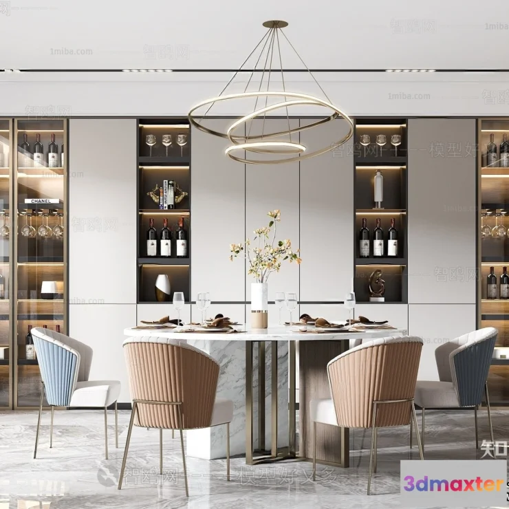 1391310 - Dining Room - Villas 3D Interior Scene - 3D Models - 163 3D Max
