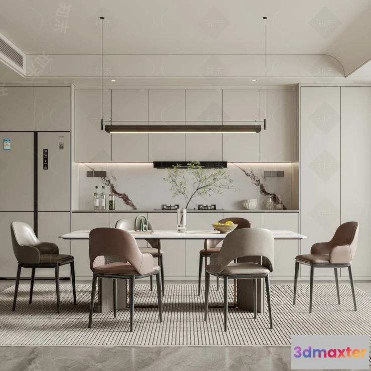 1391342 - Dining Room - 3D Models - 3D Interior Scenes - 129 3D Max