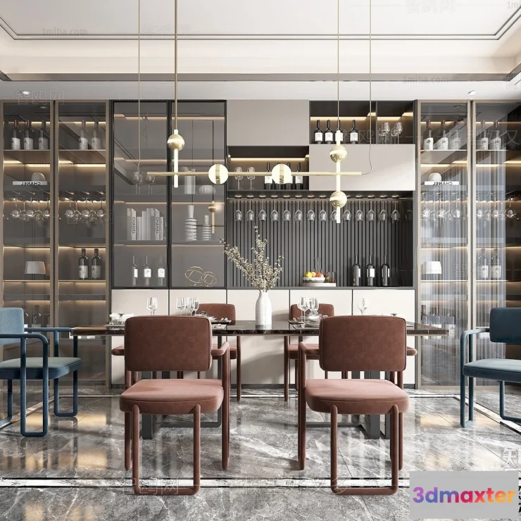 1391359 - Dining Room - Villas 3D Interior Scene - 3D Models - 164 3D Max