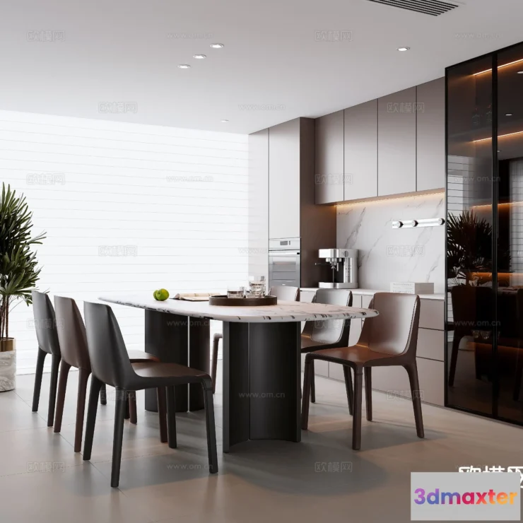 1535112 - Dining Room - 3D Model For Interior Design - 10726 3D Max