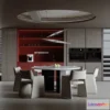 1535134 - Dining Room - 3D Model For Interior Design - 10737 3D Max