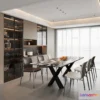 1535170 - Dining Room - 3D Model For Interior Design - 10755 3D Max