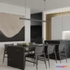 1535180 - Dining Room - 3D Model For Interior Design - 10760 3D Max