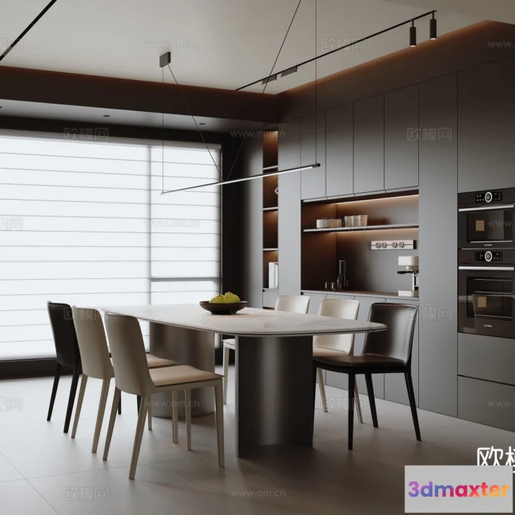 1535254 - Dining Room - 3D Model For Interior Design - 10797 3D Max