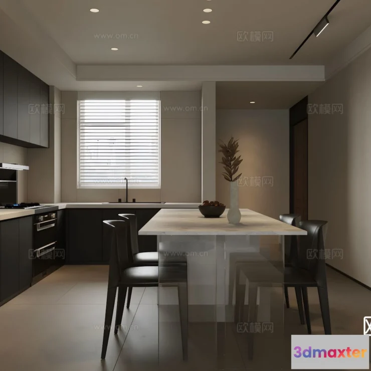 1535264 - Dining Room - 3D Model For Interior Design - 10802 3D Max