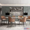 1575322 - Luxury Style Interior 3D Blocks - Dining Room 3D Model - 151 3D Max