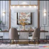1575340 - Luxury Style Interior 3D Blocks - Dining Room 3D Model - 160 3D Max