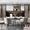 1575350 - Luxury Style Interior 3D Blocks - Dining Room 3D Model - 165 3D Max