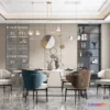 1575370 - Luxury Style Interior 3D Blocks - Dining Room 3D Model - 175 3D Max