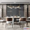 1575414 - Luxury Style Interior 3D Blocks - Dining Room 3D Model - 197 3D Max