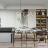 1575428 - Modern Style Interior 3D Blocks - Dining Room 3D Model - 152 3D Max