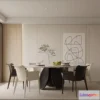 1575448 - Modern Style Interior 3D Blocks - Dining Room 3D Model - 162 3D Max