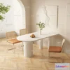 1575494 - Cream Style Interior 3D Blocks - Dining Room 3D Model - 174 3D Max
