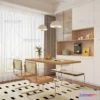 1575510 - Cream Style Interior 3D Blocks - Dining Room 3D Model - 182 3D Max