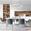 1575518 - Nordic Style Interior 3D Blocks - Dining Room 3D Model - 382 3D Max