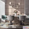 1575536 - Nordic Style Interior 3D Blocks - Dining Room 3D Model - 391 3D Max