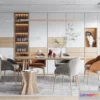 1575584 - Nordic Style Interior 3D Blocks - Dining Room 3D Model - 415 3D Max