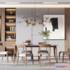 1575592 - Nordic Style Interior 3D Blocks - Dining Room 3D Model - 419 3D Max