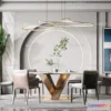 1575612 - Nordic Style Interior 3D Blocks - Dining Room 3D Model - 429 3D Max
