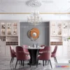 1575654 - Europe Style Interior 3D Blocks - Dining Room 3D Model - 203 3D Max
