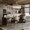 1575744 - Modern Style Interior 3D Blocks and 3D Models - Dining Room 3D Scene - 598 3D Max