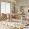 1575762 - Modern Style Interior 3D Blocks and 3D Models - Dining Room 3D Scene - 607 3D Max