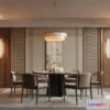 1575776 - Modern Style Interior 3D Blocks and 3D Models - Dining Room 3D Scene - 614 3D Max