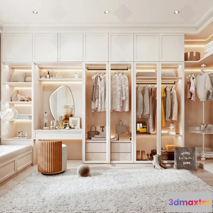 1370237 - Dressing Room - 3D Models - 3D Interior Scenes - 001 3D Max