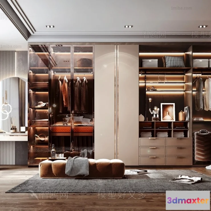 1371350 - Dressing Room - 3D Models - 3D Interior Scenes - 018 3D Max