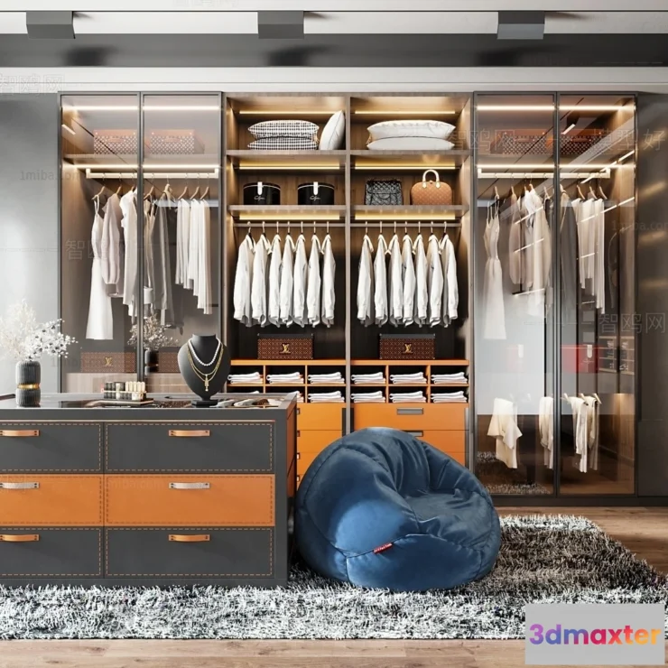 1371422 - Dressing Room - 3D Models - 3D Interior Scenes - 019 3D Max
