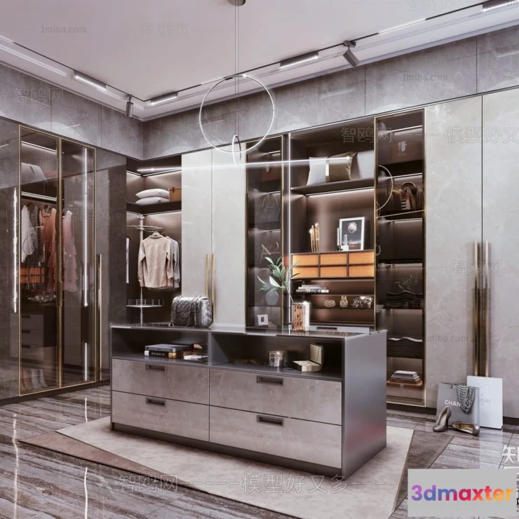 1371550 - Dressing Room - 3D Models - 3D Interior Scenes - 021 3D Max