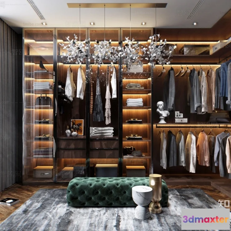 1372185 - Dressing Room - 3D Models - 3D Interior Scenes - 030 3D Max
