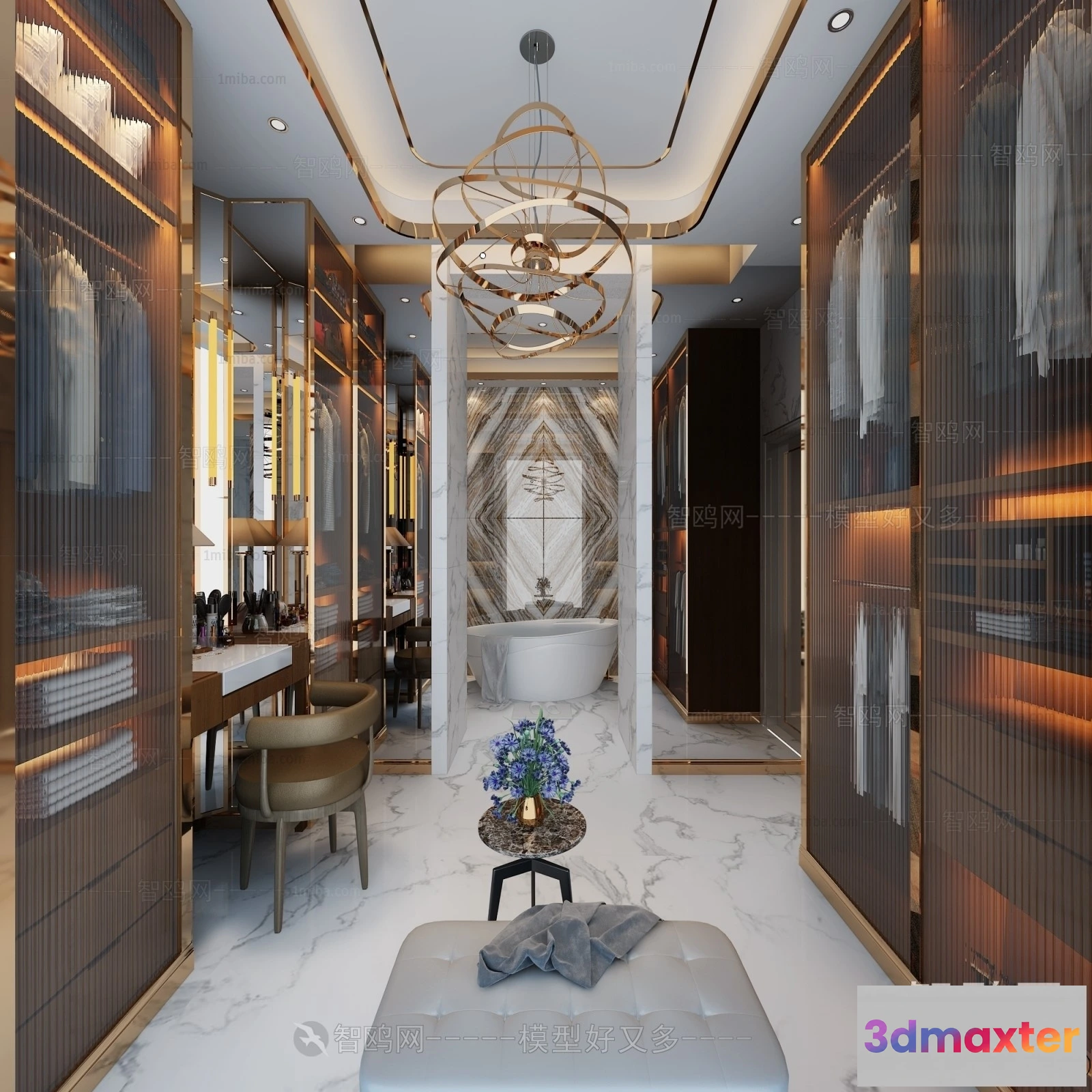 1372557 - Dressing Room - 3D Models - 3D Interior Scenes - 036 3D Max
