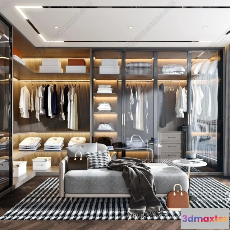 1373643 - Dressing Room - 3D Models - 3D Interior Scenes - 052 3D Max