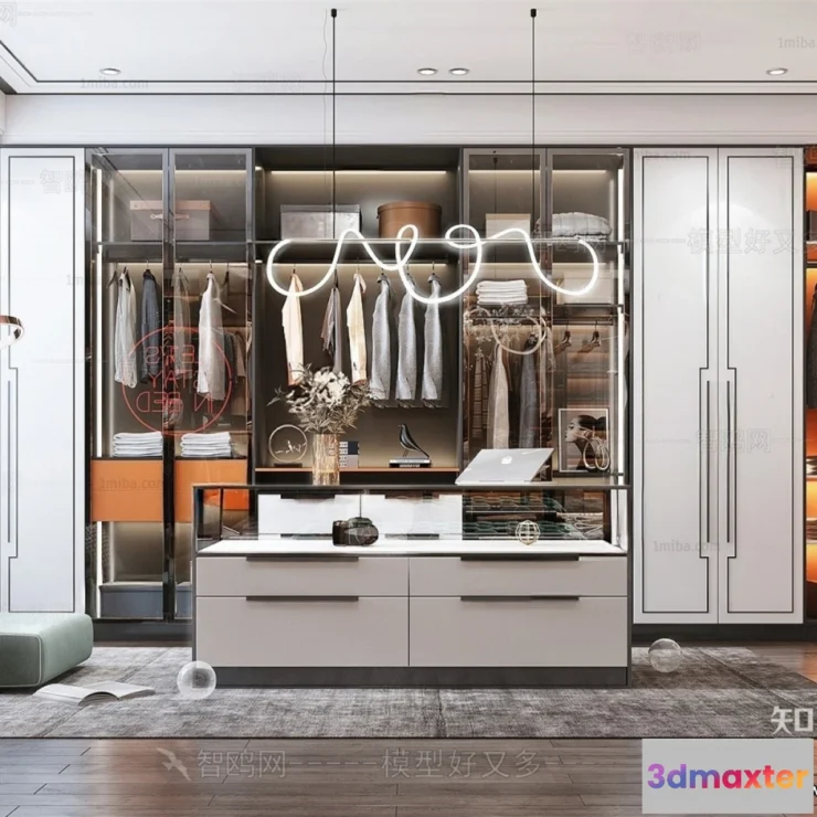 1373845 - Dressing Room - 3D Models - 3D Interior Scenes - 055 3D Max