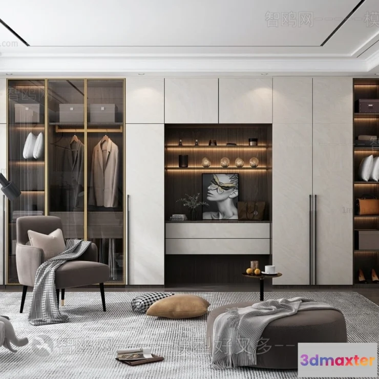 1374424 - Dressing Room - 3D Models - 3D Interior Scenes - 064 3D Max