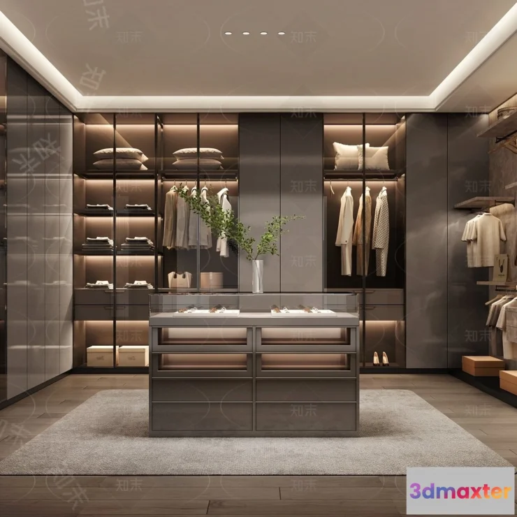 1374942 - Dressing Room - 3D Models - 3D Interior Scenes - 072 3D Max