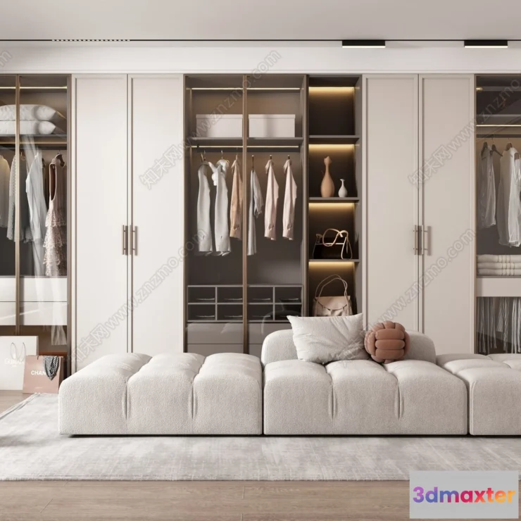1375574 - Dressing Room - 3D Models - 3D Interior Scenes - 082 3D Max