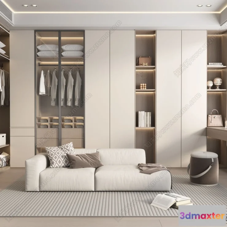 1376736 - Dressing Room - 3D Models - 3D Interior Scenes - 099 3D Max