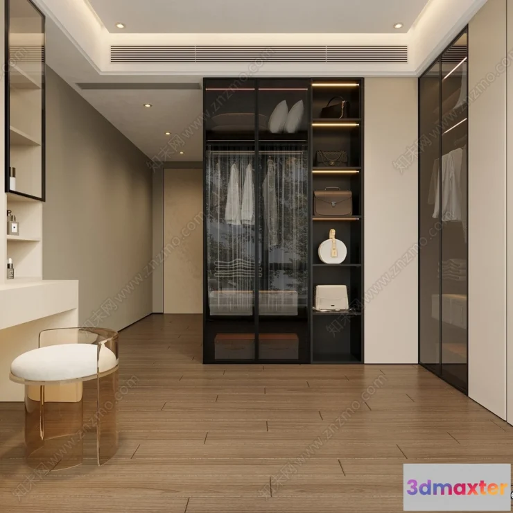 1377985 - Dressing Room - 3D Models - 3D Interior Scenes - 118 3D Max