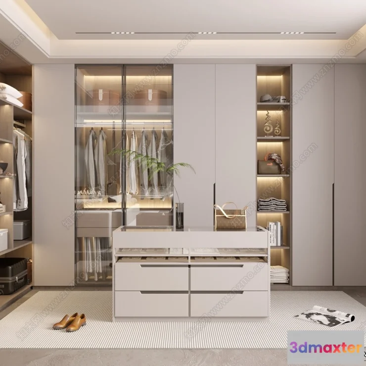 1378306 - Dressing Room - 3D Models - 3D Interior Scenes - 123 3D Max